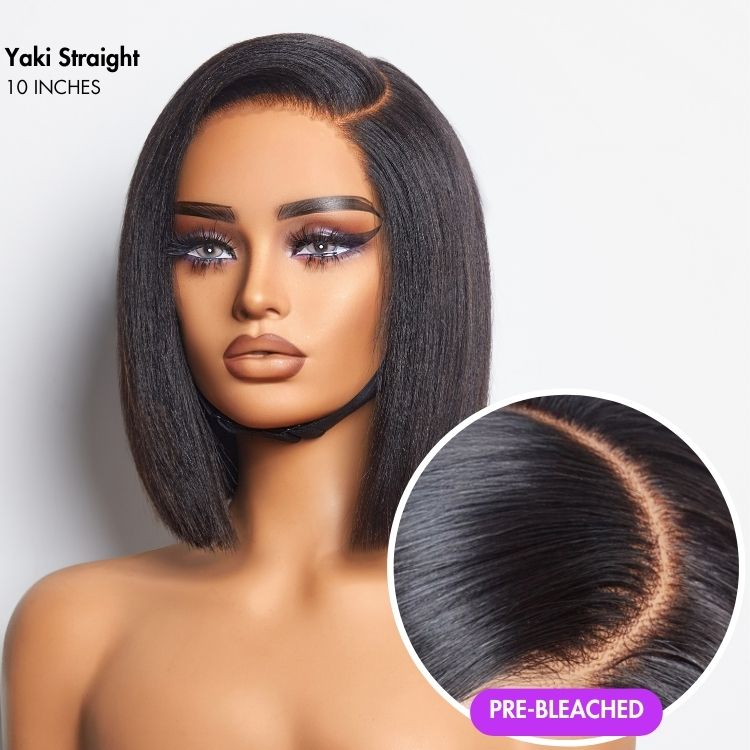 Outlet | Ultra Yaki C Part Bob Wig 100% Human Hair-03
