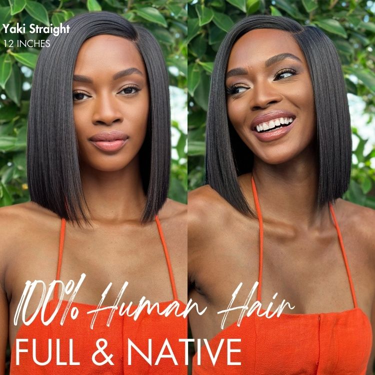 Outlet | Ultra Yaki C Part Bob Wig 100% Human Hair-08