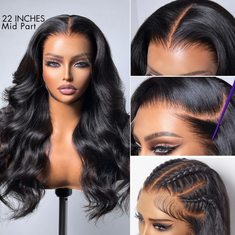 Outlet | 13x4 Frontal Wig | Nature Max Loose Body Wave Ear-to-ear Glueless Lace Wig-02