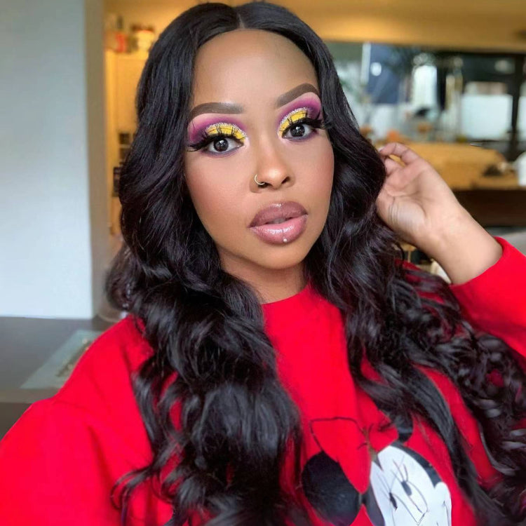 Worth |Super Easy Natural Black Body Wave 4x4 Closure Lace Glueless Wig-01