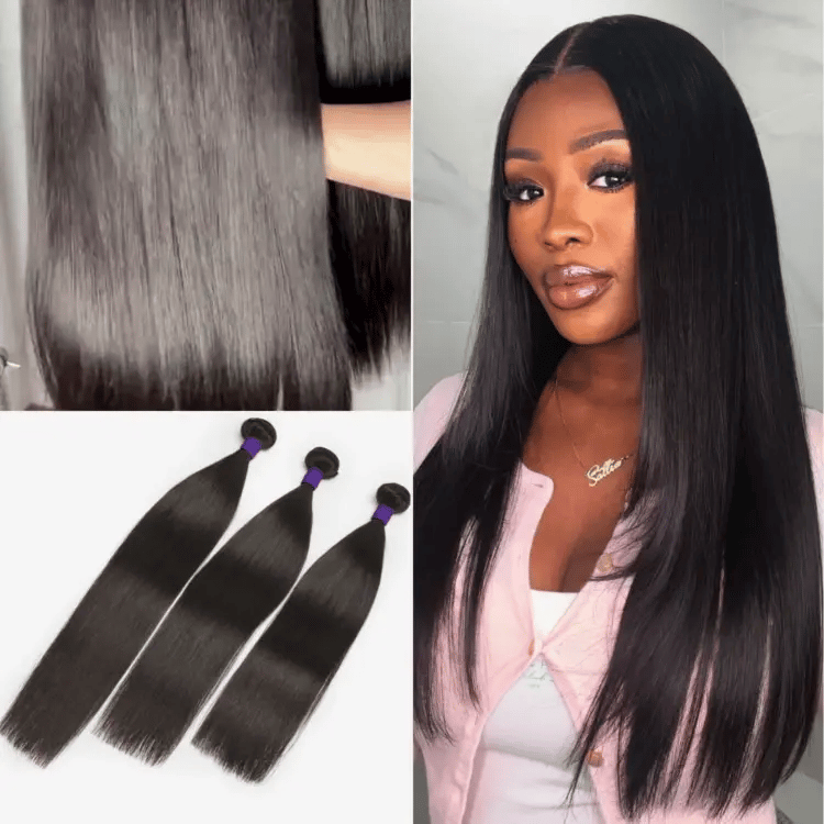 Upgraded Brazilian Hair | Straight / Body Wave 100% Virgin Human Hair Bundles 1pc / 3pcs-09