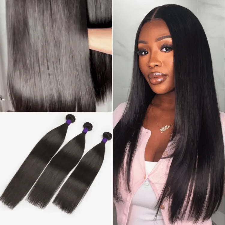 Upgraded Brazilian Hair | Straight / Body Wave 100% Virgin Human Hair Bundles 1pc / 3pcs-09