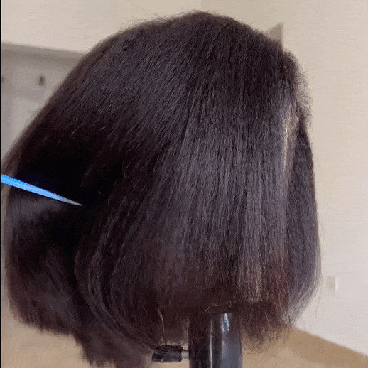 PreMax Wigs | ReadytoGo Kinky Straight Bob HD Lace Glueless Deep C Part Short Wig
