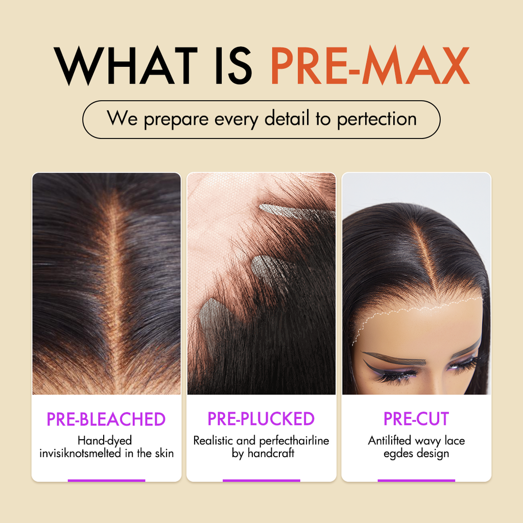 PreMax Wigs | ReadytoGo 4x4 Lace Blunt Cut Bob Wig Bone Straight-12