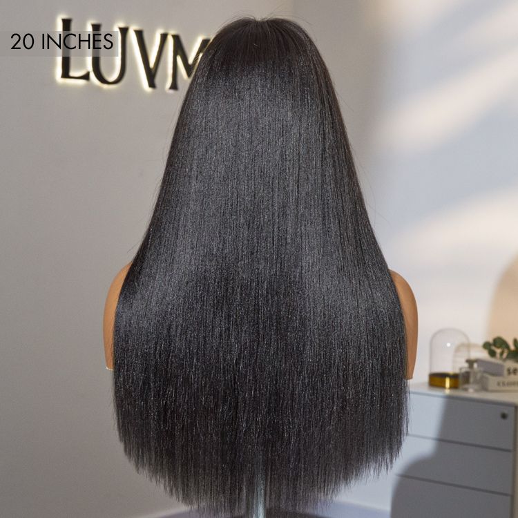 OUTLET | Yaki Straight Ultra Natural Minimalist Lace Long Wig with Bangs-08