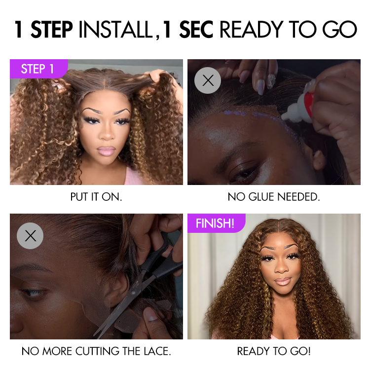 Worth | Go Natural Ease Soft Kinky Curly Glueless 5x5 Closure HD Lace Wig Ready to Go-06