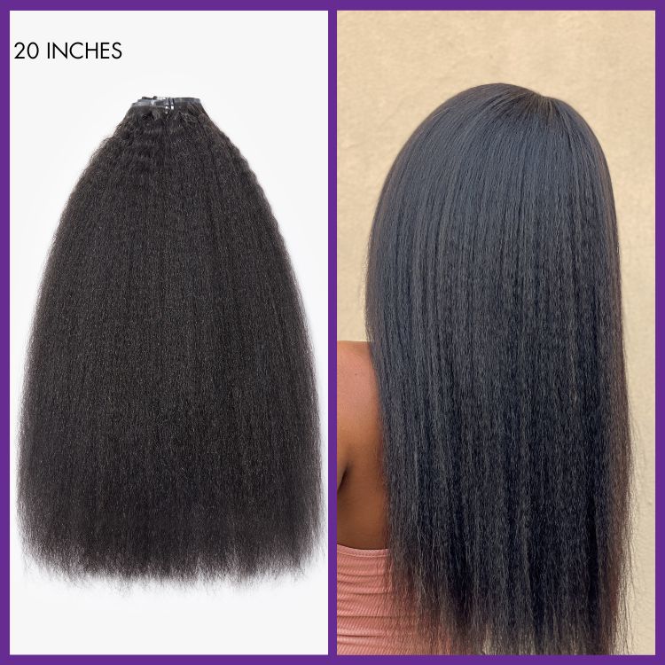 Straight / Body Wave / Kinky Curly / Yaki Straight / Kinky Straight Clip in Hair Extensions Real Human Hair Pieces 135g 9pcs / 7pcs with Free Gift-16