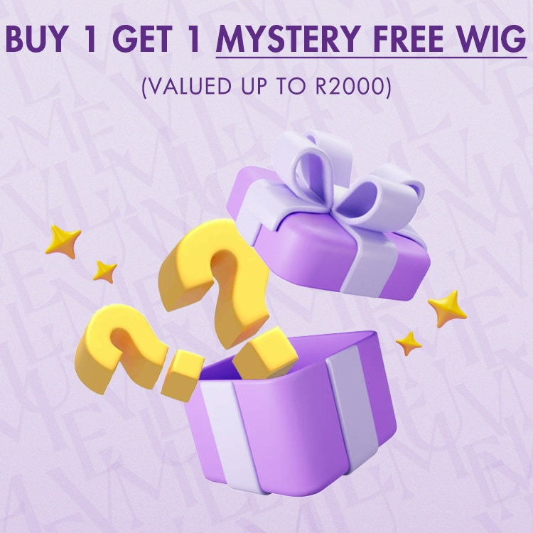 BUY 1 GET 1 MYSTERY FREE WIG (VALUED UP TO R2000)