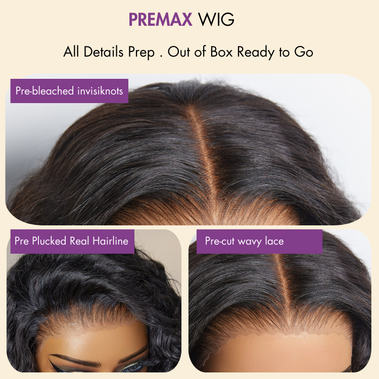 [Zandi_mt]'s Special Link-PreMax Wigs | Highlight Brown & Natural Black 180% Density Deep Wave 4x4 Closure Lace Wig Middle Part 100% Human Hair-13