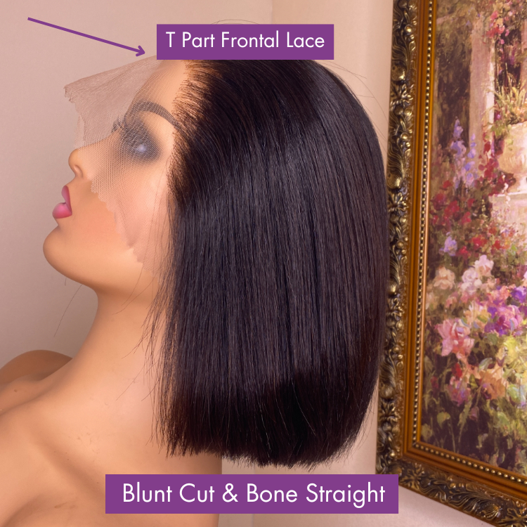 PreMax Wigs | ReadytoGo Side Part Natural Black Glueless Lace Bob Wig-07