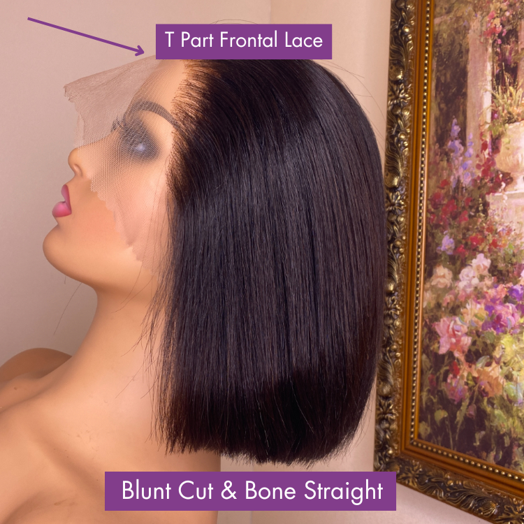 Worth | ReadytoGo Side Part Natural Black Glueless Lace Bob Wig