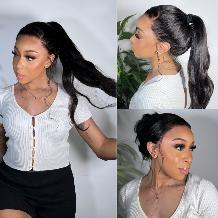 Worth | Natural Black 360 Body Wave Wigs