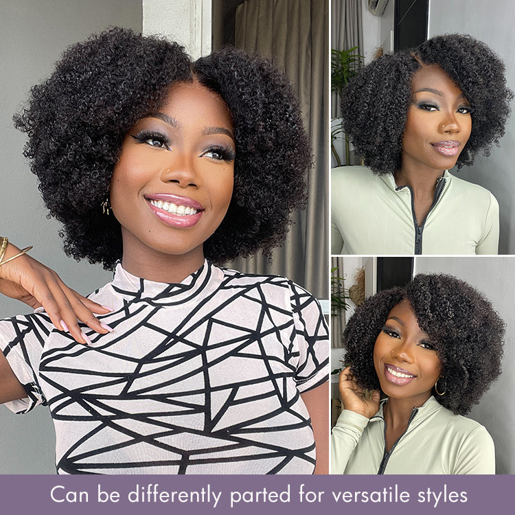 Worth | Breathable Cap Natural Bouncy Fluffy Jerry Curl Glueless 5x5 Closure Lace Wig Ready to Go