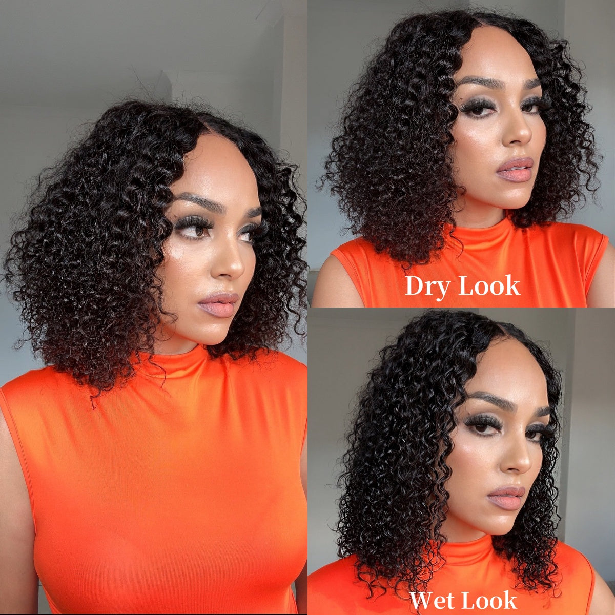 [simphiwe_zikalala]'s Special Link 1 Sec Install Wig | 180% Density ReadytoGo Soft Deep Curl Bob Glueless 4x4 Closure Lace Wig-04