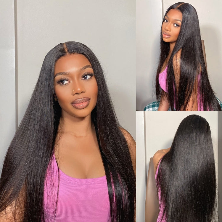 [azeegreen]'s Special Link PreMax Wigs | Ready to Wear Silk Straight Glueless 13x4 Frontal Lace Wig 100% Human Hair-16