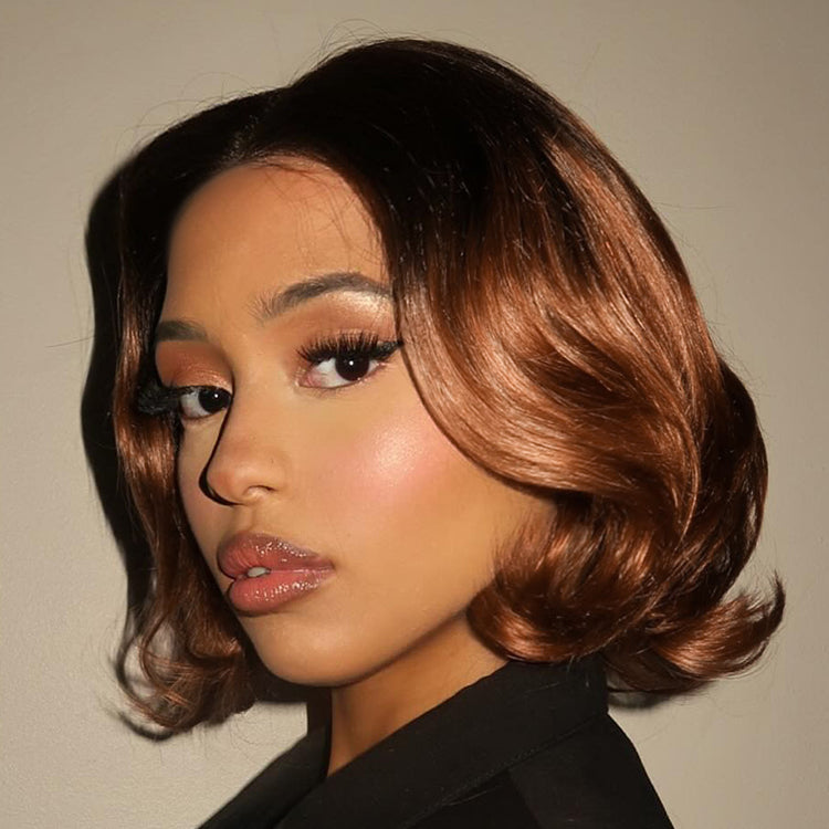 Worth | 1 SEC INSTALL WIG | Elegant Boss Vibe Short Pixie Cut Ombre Ginger Glueless Minimalist HD Lace Wig Ready to Go-01