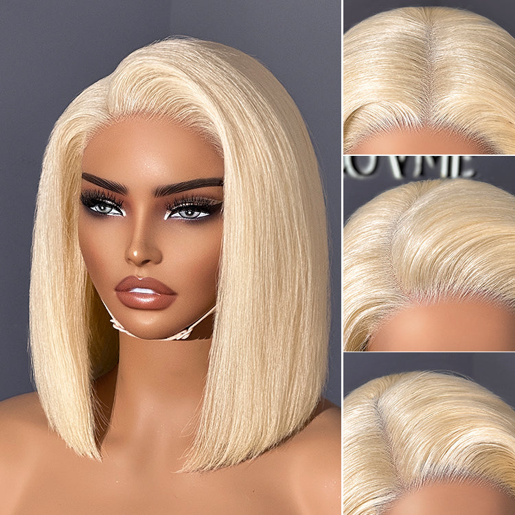 Worth | Blonde 613 Glueless 5x5 Closure HD Lace Bob Wig 100% Virgin Human Hair-06