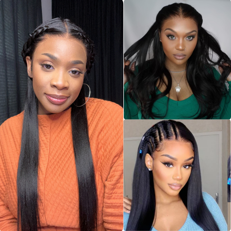 Worth | Natural Black Silk Straight13x4 Frontal Lace Wig 100% Human Hair-01