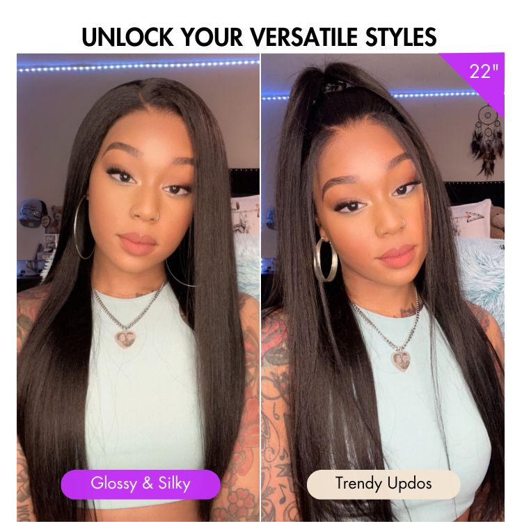 Special | PreMax Wigs | Ready to Wear Silk Straight Glueless 13x4 Frontal Lace Wig 100% Human Hair-08