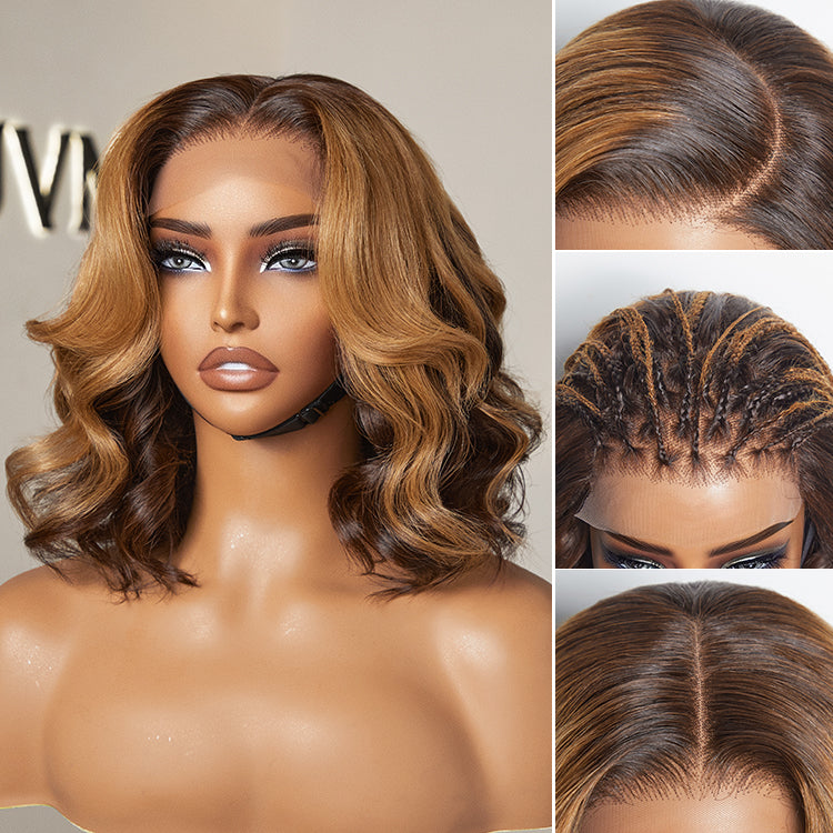 Worth | Elegant Peekaboo Ombre Blonde Loose Wave Glueless 5x5 Closure Lace Wig-03