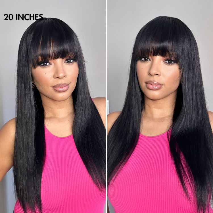 Worth | True Scalp Silky Straight Glueless 7*6 Lace Wig with Bangs-03