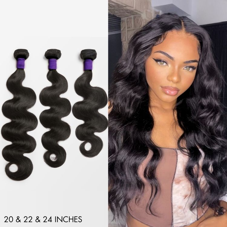 Upgraded Brazilian Hair | 3 Bundles with 5x5 HD Lace Closure Virgin Body Wave Hair-08