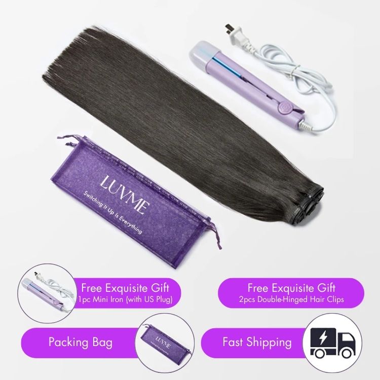 Straight / Body Wave / Kinky Curly / Yaki Straight / Kinky Straight Clip in Hair Extensions Real Human Hair Pieces 135g 9pcs / 7pcs with Free Gift-18