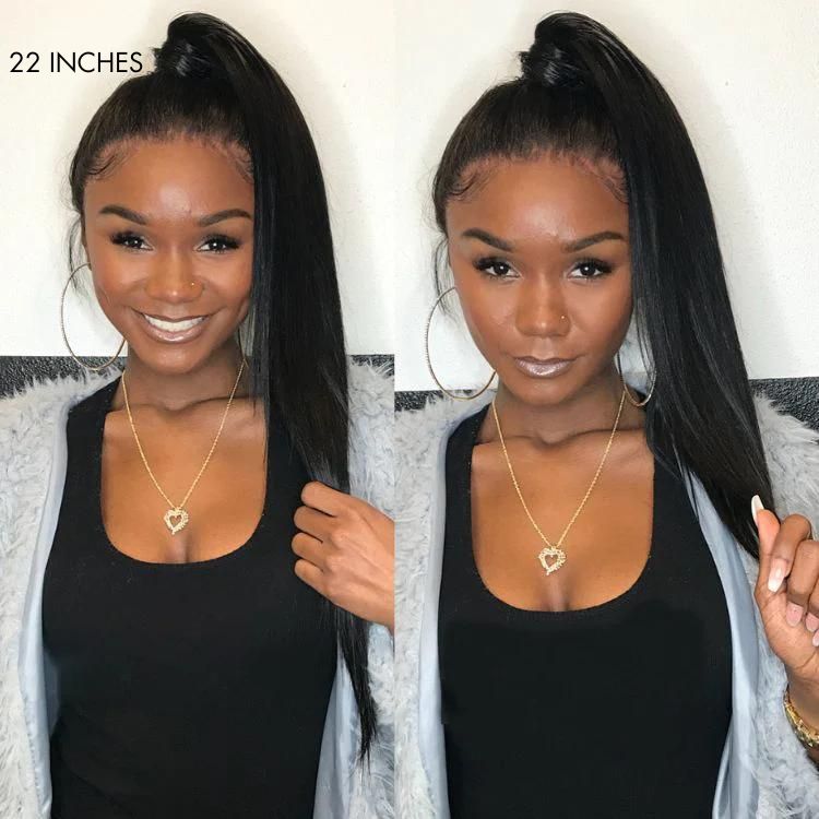 Straight Virgin Human Hair Sleek Ponytail Extension Easy to Wear | Upgraded 2.0