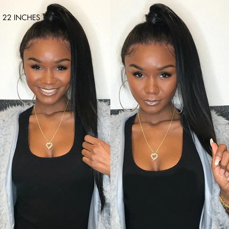 Straight Virgin Human Hair Sleek Ponytail Extension Easy to Wear | Upgraded 2.0-09