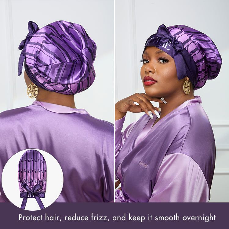 Silk Sleep Cap, Anti-Static, Adjustable Fit for All Head Sizes-02