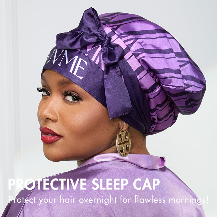 Silk Sleep Cap, Anti-Static, Adjustable Fit for All Head Sizes-01