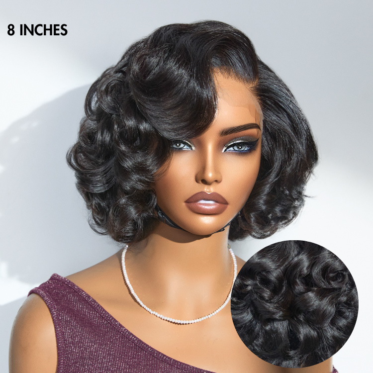 Mature Boss Brown Ombre Highlight / Natural Black Loose Wave Glueless Minimalist HD Lace Wig Ready to Go-03