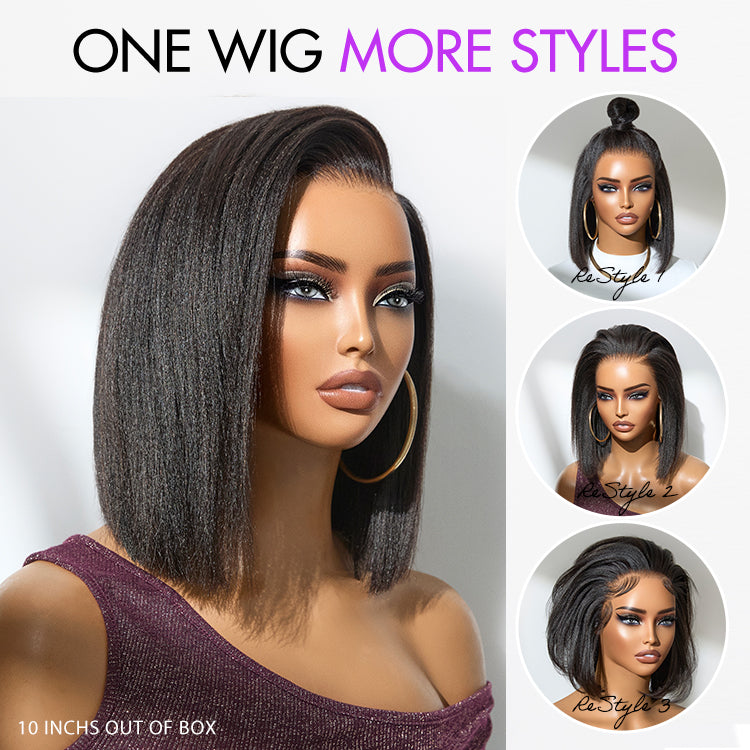 Worth | Yaki Bob Ear-to-Ear Glueless 13x5 Frontal HD Lace Short Bob Wig-03