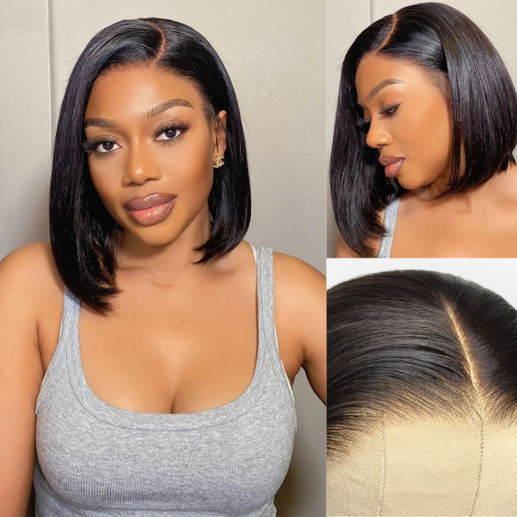 Worth | ReadytoGo Side Part Natural Black Glueless Lace Bob Wig