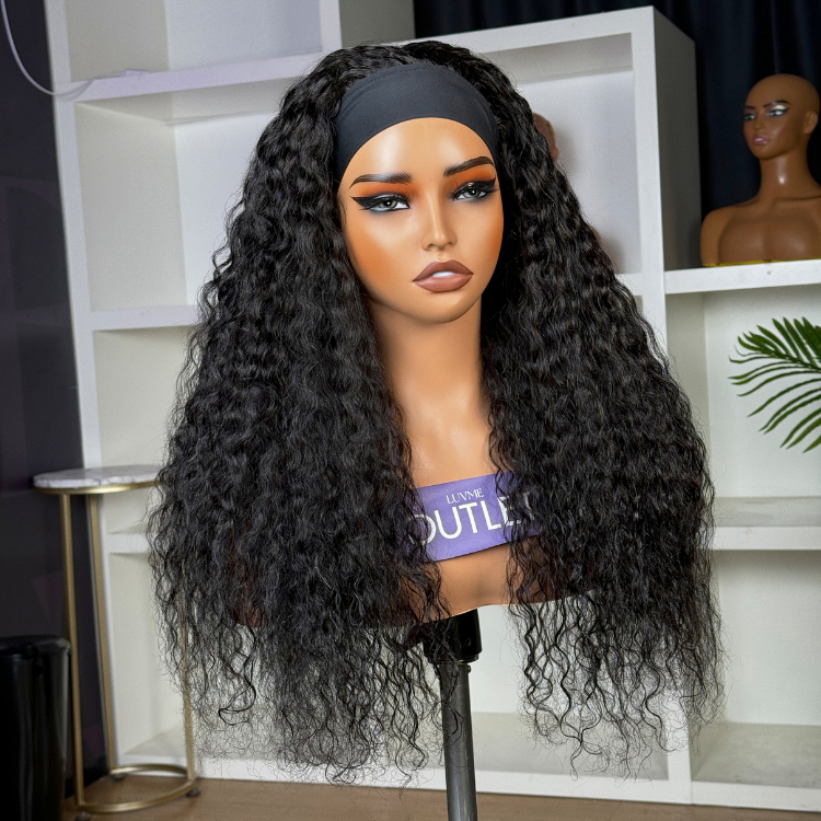 Outlet | Wet and Wavy Throw On & Go Water Wave Glueless Long Headband Wig-01