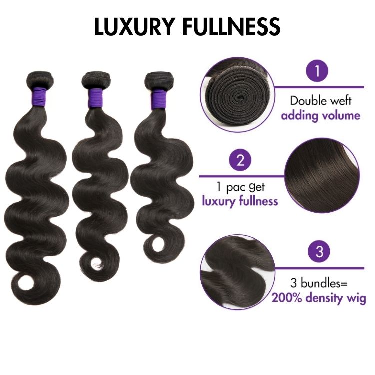 Upgraded Brazilian Hair | 3pcs Body Wave 100% Virgin Human Hair Bundles-02