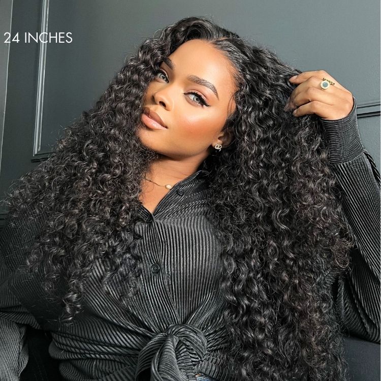PreMax Wigs | Glueless 360 Lace Super Natural Hairline Water Wave Free Part Human Hair Wig-11
