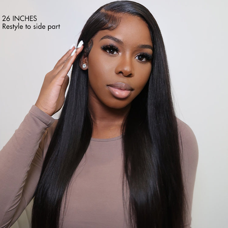 AiryFit™ Scalp Care Wigs | Silky Straight Middle Part Snugfit Glueless 5x5 Closure Pre-Cut Lace Long Wig