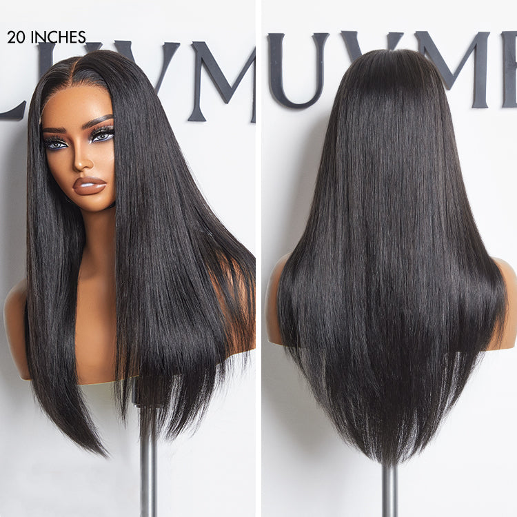 AiryFit™ Scalp Care Wigs | Silky Straight Middle Part Snugfit Glueless 5x5 Closure Pre-Cut Lace Long Wig