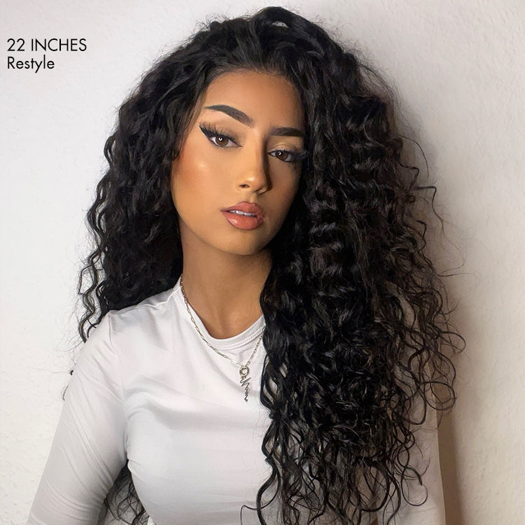 AiryFit™ Scalp Care Wigs | Effortless Water Wave Snugfit Glueless 5x5 Closure Pre-Cut Lace Curly Wig