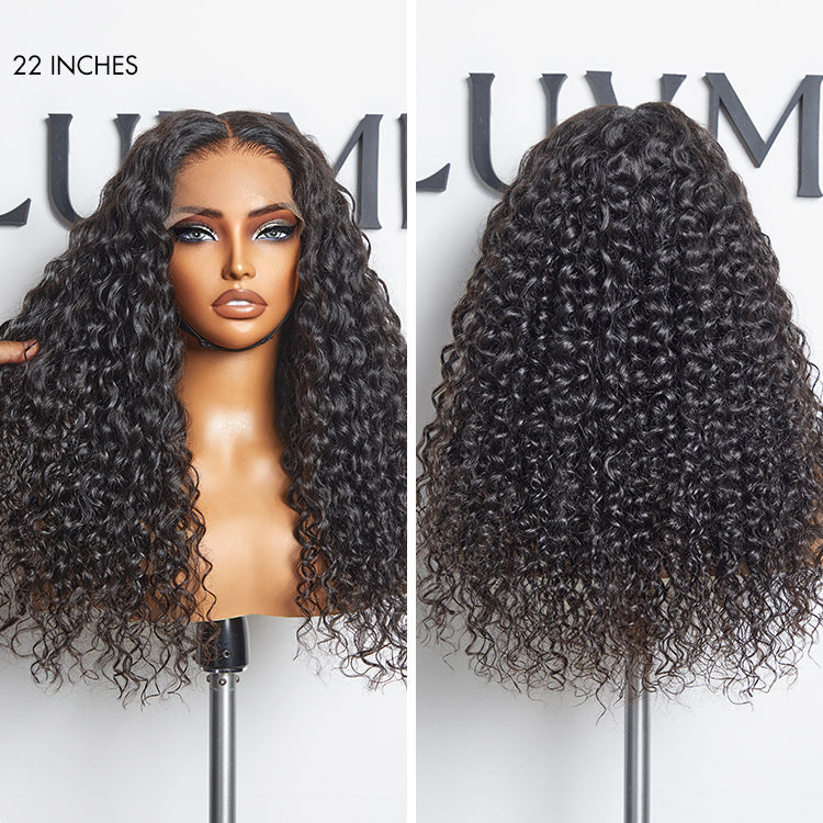 AiryFit™ Scalp Care Wigs | Effortless Water Wave Snugfit Glueless 5x5 Closure Pre-Cut Lace Curly Wig