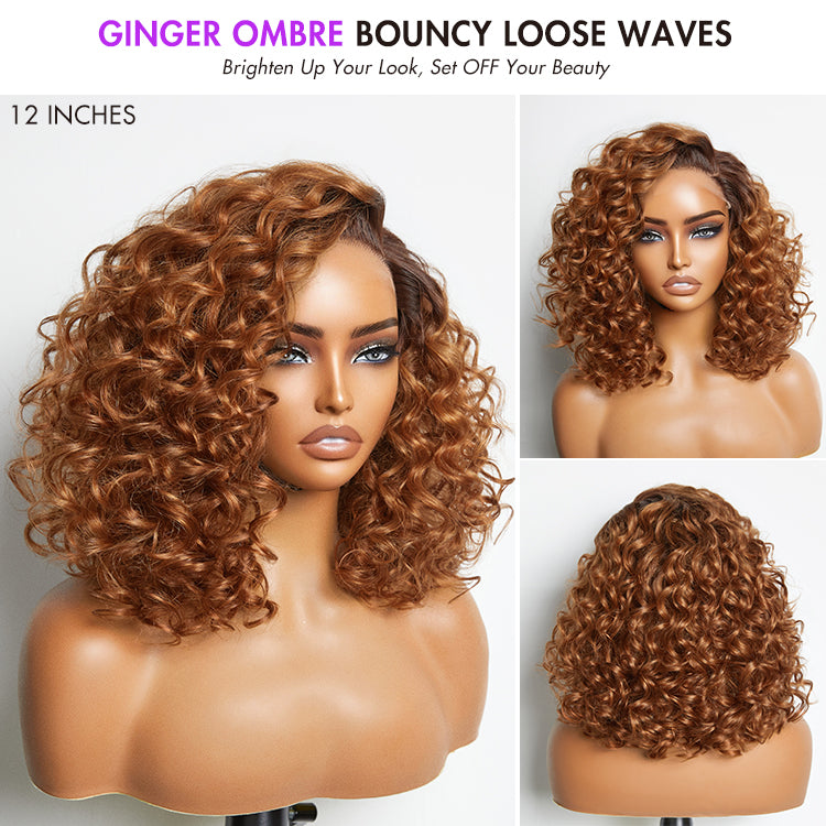 ReadytoGo Mature Bouncy Left C Part Loose Wave Glueless Minimalist HD Lace Wig-18