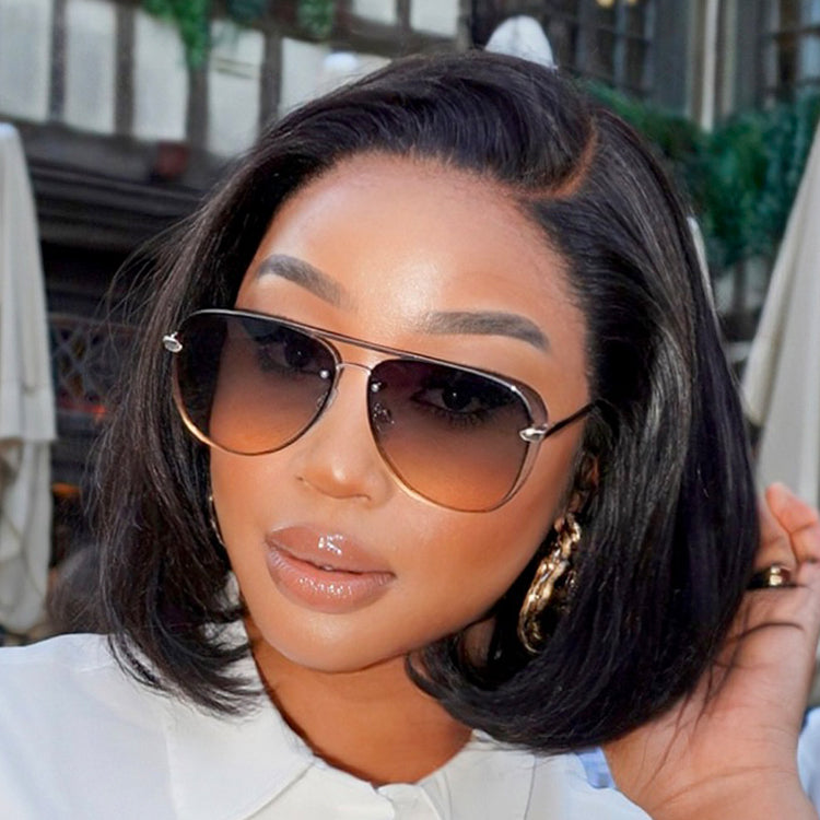 Worth | Super Natural C Part Natural Black Glueless Lace Bob Wig 100% Human Hair-02