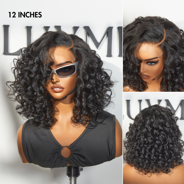 ReadytoGo Mature Bouncy Left C Part Loose Wave Glueless Minimalist HD Lace Wig-14