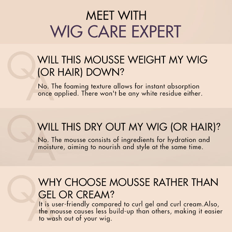 Free Gift Wig Curl Mousse with Coconut Oil & Shea, Bounceable Curls, Strong Hold, Frizz Control Styling-07