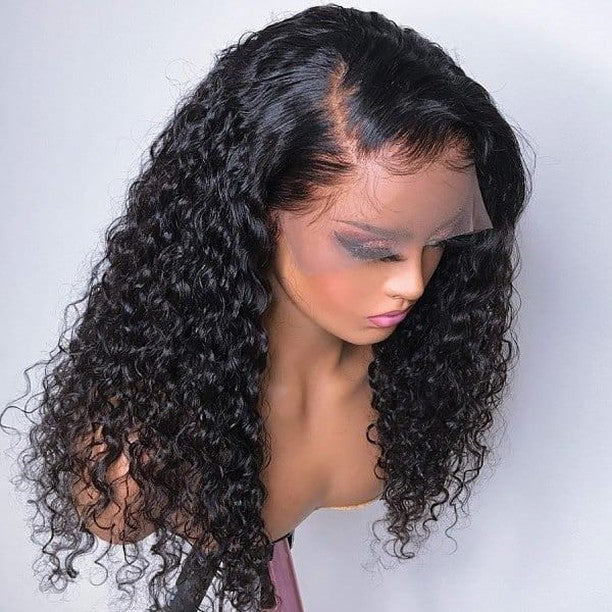 Worth | Stunning Natural Black Curly Wig 13x4 Frontal Lace Wig