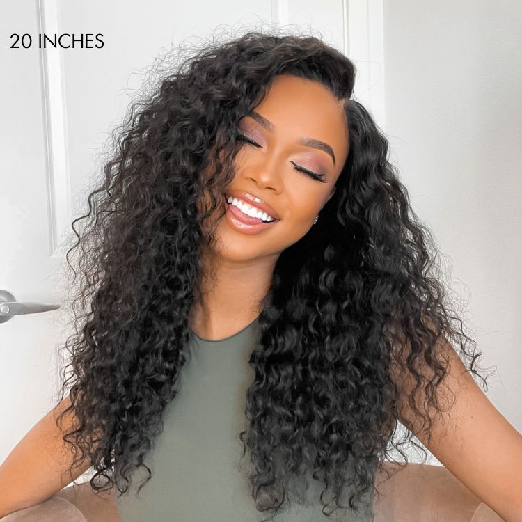 Outlet | Wet Wavy 13x4 Frontal Lace Wig Side Part