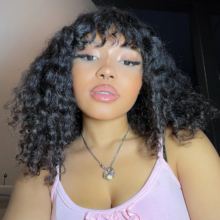 Worth | Water Wave With Bang Glueless Wig