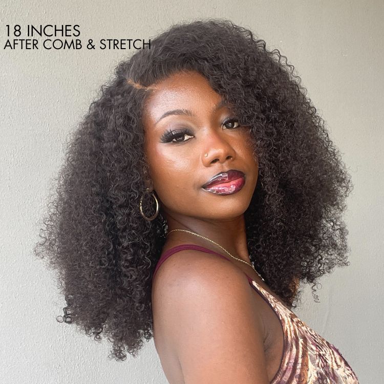 Outlet | Natural Color Kinky Curly Wigs 100% Human Hair