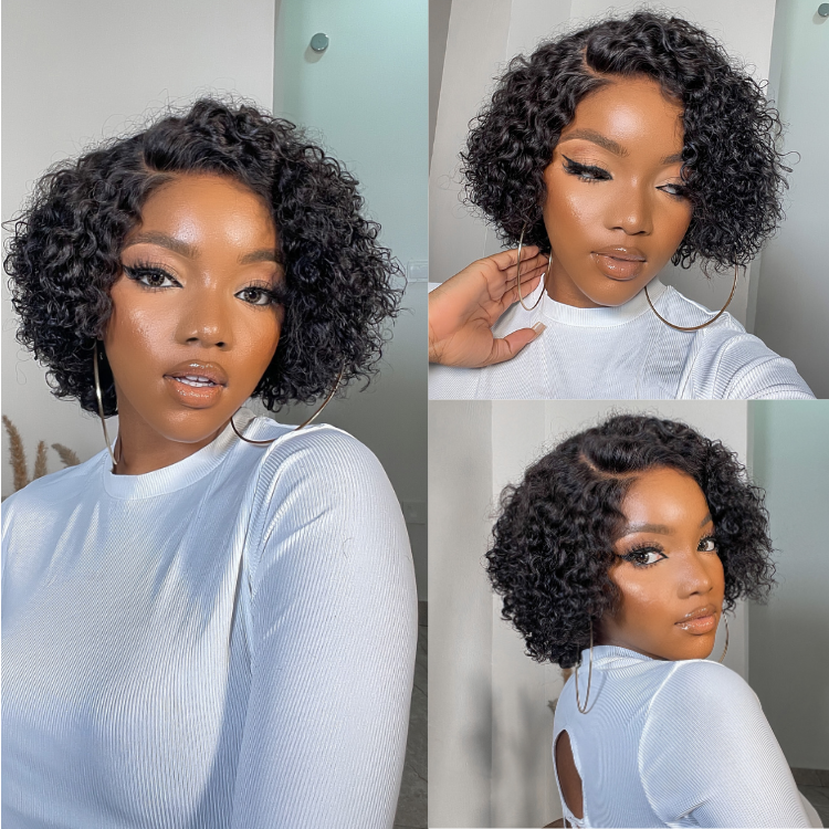 ReadytoGo Stunning Curly Pixie Cut Glueless HD Lace Wig